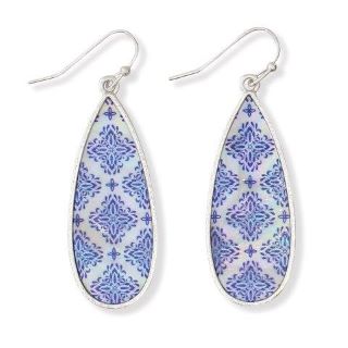 PW E-Blue & White Patterned