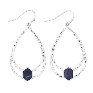 PW E-Slvr Textured Blue Stone