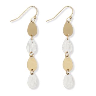 PW E-Two-Tone Dangle Teardrops