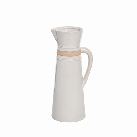 Transpac White Ground Pitcher