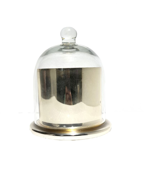 Transpac Gld Mrc Jar w/ Cloche M