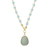 PW N-Mint Drop w Faceted Beads