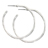 PW E-Matte Silver Hammered Hoop