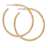 PW E-Hammered Matte Gold Hoops