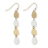 PW E-Two-Tone Dangle Teardrops