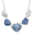 PW BLUE ENAMEL NECKLACE