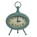 Transpac Blue Patina Clock