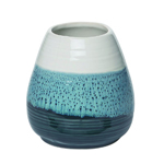 Transpac Blue Reactive Sm Vase