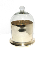 Transpac Gld Mrc Jar w/ Cloche L