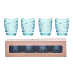 Transpac Embossed Bev Glasses